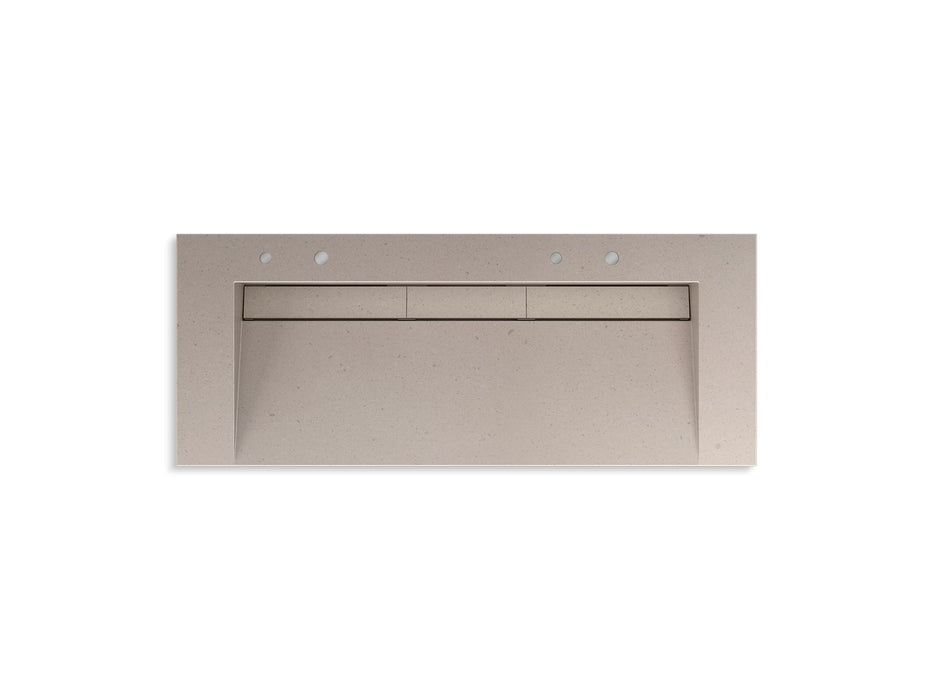 KOHLER K-81032-BSS Constellation 60" wall-mount trough lavatory system
