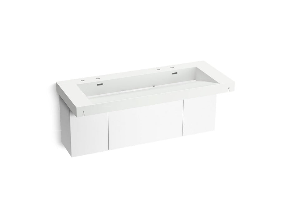 KOHLER K-81032-BPW Constellation 60" wall-mount trough lavatory system