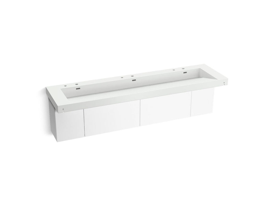 KOHLER K-81033-BPW Constellation 90" wall-mount trough lavatory system