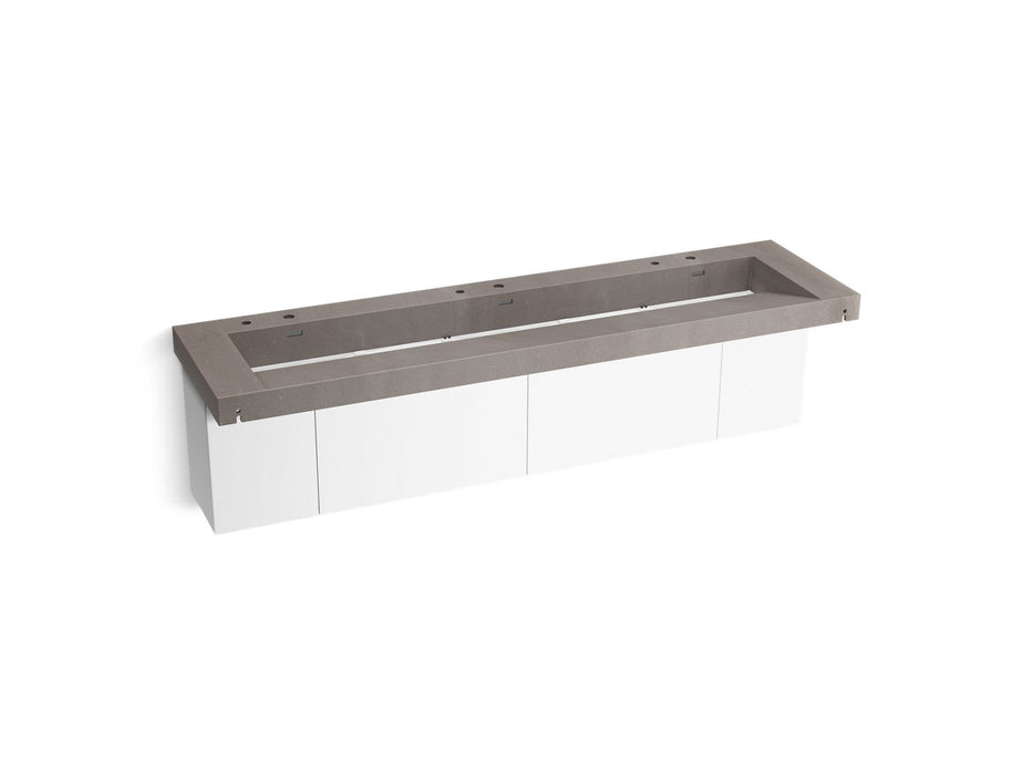 KOHLER K-81033-BPW Constellation 90" wall-mount trough lavatory system