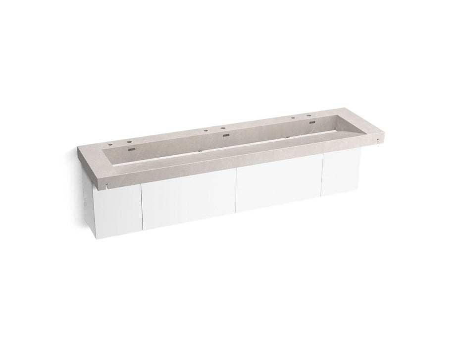KOHLER K-81033-BPW Constellation 90" wall-mount trough lavatory system