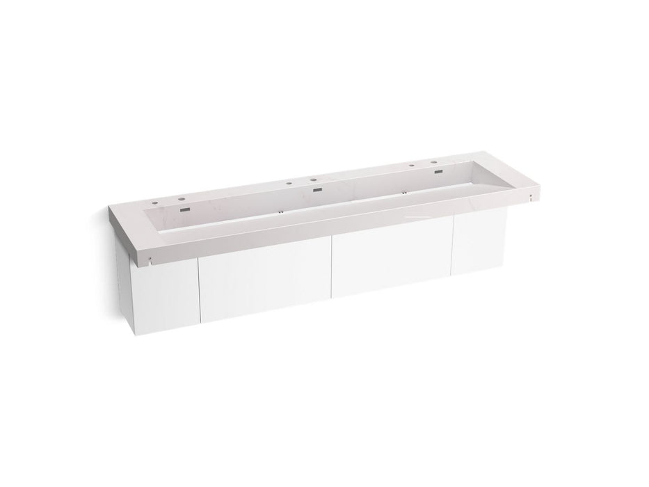 KOHLER K-81033-BPW Constellation 90" wall-mount trough lavatory system