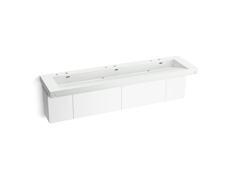KOHLER K-81033-BPW Constellation 90" wall-mount trough lavatory system