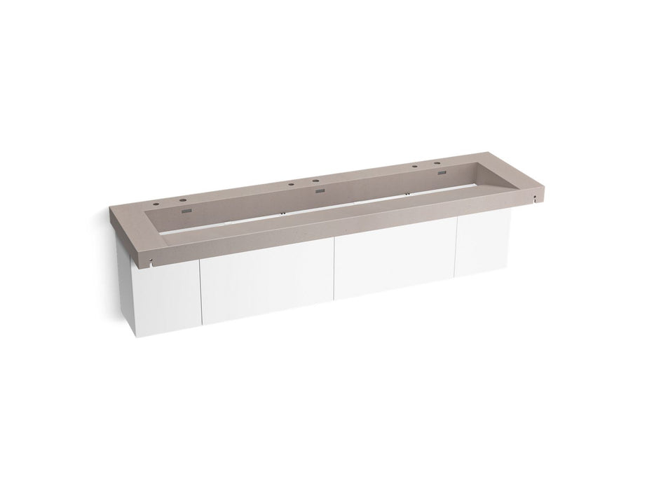 KOHLER K-81033-BPW Constellation 90" wall-mount trough lavatory system