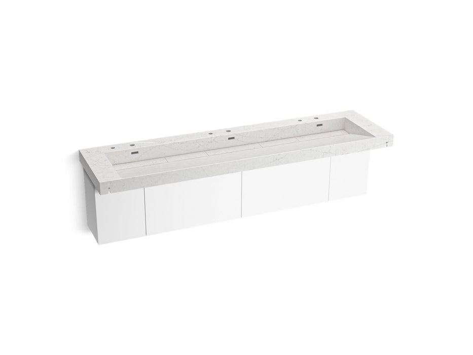 KOHLER K-81033-BPW Constellation 90" wall-mount trough lavatory system