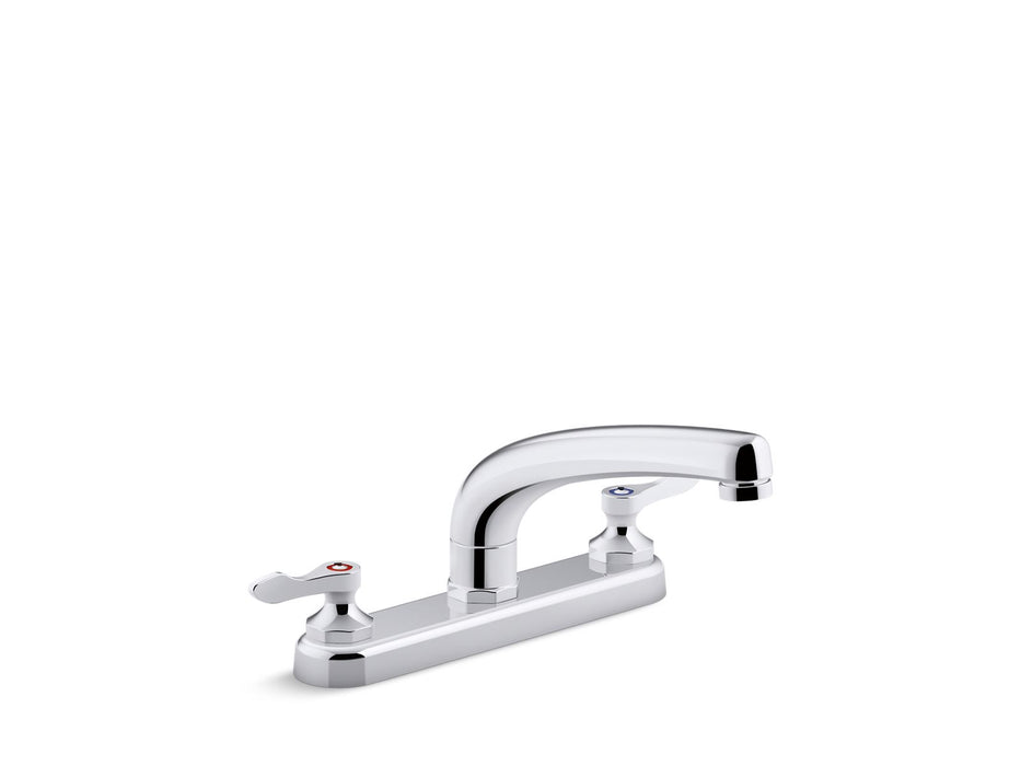 Kohler K-810T20-4AFA Triton 1.8 gpm kitchen sink faucet with 8-3/16" swing spout, aerated flow and lever handles