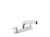 KOHLER K-810T20-4AFA Triton 1.8 gpm kitchen sink faucet with 8-3/16" swing spout, aerated flow and lever handles