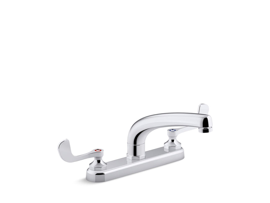 KOHLER K-810T20-5AFA Triton 1.8 gpm kitchen sink faucet with 8-3/16" swing spout, aerated flow and wristblade handles