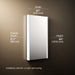 3/4 view of product with dimensions