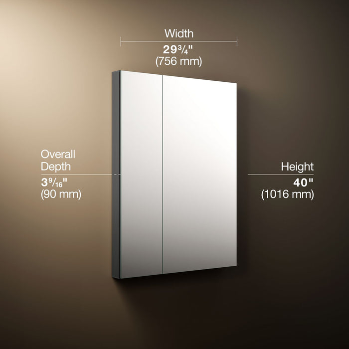 KOHLER K-81149 Maxstow 30" W x 40" H medicine cabinet
