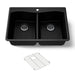 Kohler Kennon 33" top-/undermount double-bowl kitchen sink