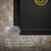 KOHLER Cairn 33-1/2" undermount double-bowl kitchen sink
