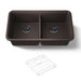 KOHLER Cairn 33-1/2" undermount double-bowl kitchen sink