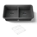 KOHLER K-8199 Cairn 33-1/2" undermount double-bowl kitchen sink, matte graphite - view 5
