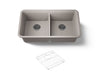 KOHLER Cairn 33-1/2" undermount double-bowl kitchen sink