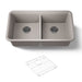 KOHLER K-8199 Cairn 33-1/2" undermount double-bowl kitchen sink, matte taupe - view 5