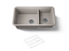 KOHLER Cairn 33-1/2" undermount double-bowl kitchen sink