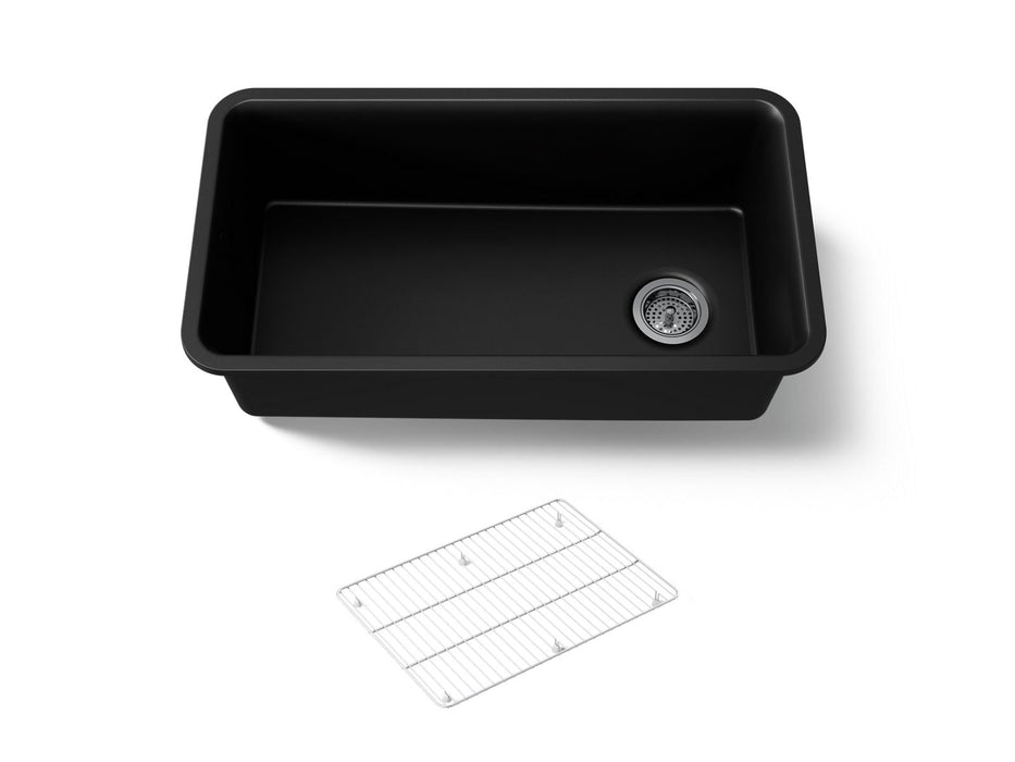 KOHLER Cairn 33-1/2" undermount single-bowl kitchen sink