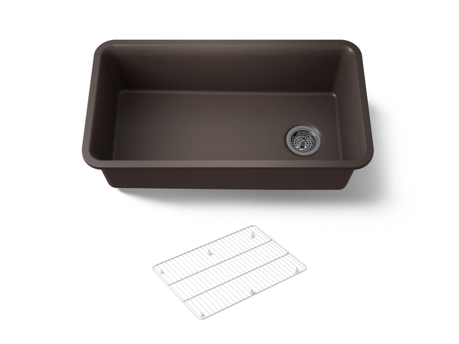 KOHLER Cairn 33-1/2" undermount single-bowl kitchen sink