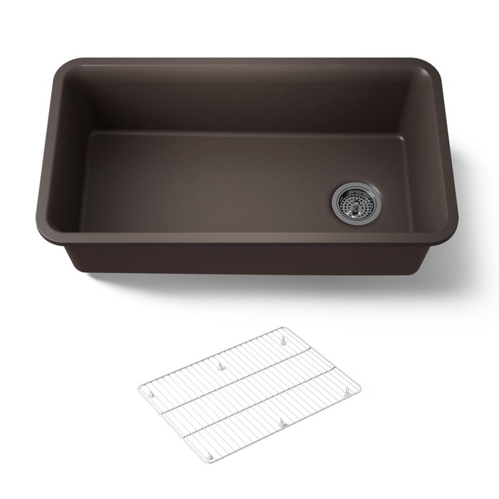 KOHLER Cairn 33-1/2" undermount single-bowl kitchen sink