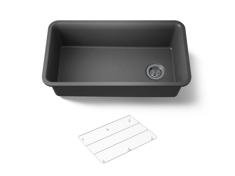 KOHLER K-8206 Cairn 33-1/2" undermount single-bowl kitchen sink