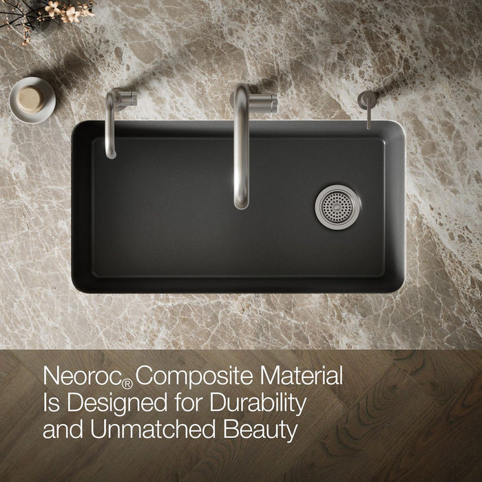 KOHLER K-8206 Cairn 33-1/2" undermount single-bowl kitchen sink