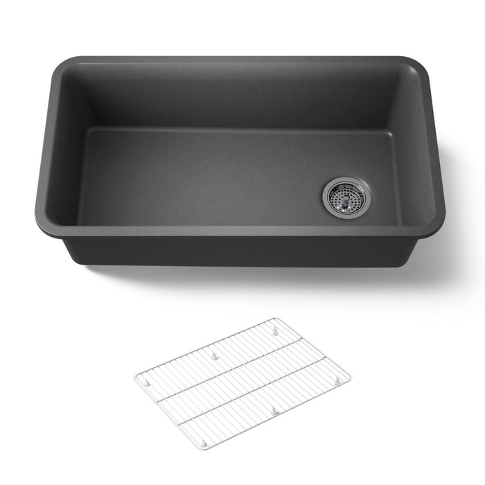 KOHLER K-8206 Cairn 33-1/2" undermount single-bowl kitchen sink