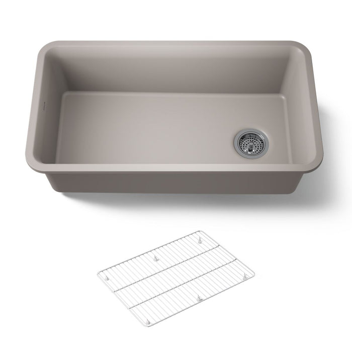 KOHLER K-8206 Cairn 33-1/2" undermount single-bowl kitchen sink