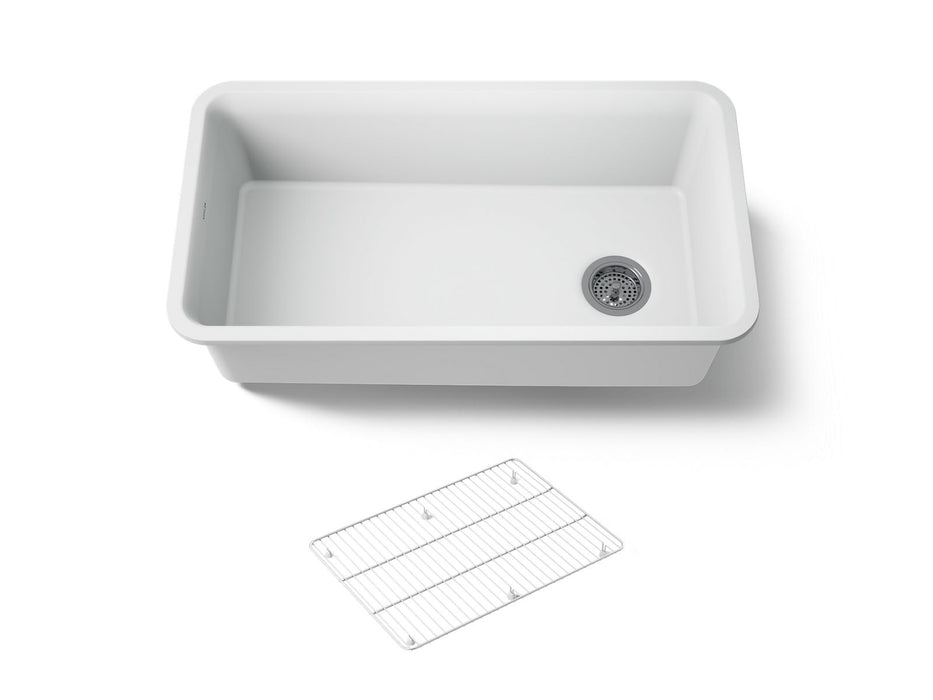 KOHLER Cairn 33-1/2" undermount single-bowl kitchen sink
