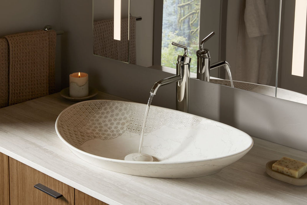 KOHLER K-8325 Kensho 28" oval vessel bathroom sink, no overflow