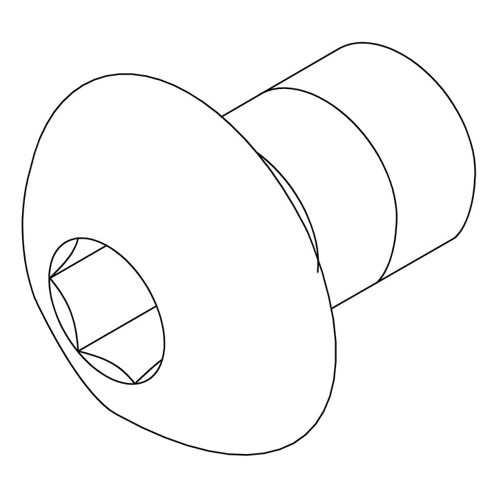 KOHLER K-834683 Screw, M4-0.7Mm X 6Mm, Dome Head