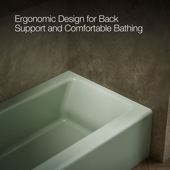 KOHLER Bellwether 60" x 30-1/4" alcove bath, left drain