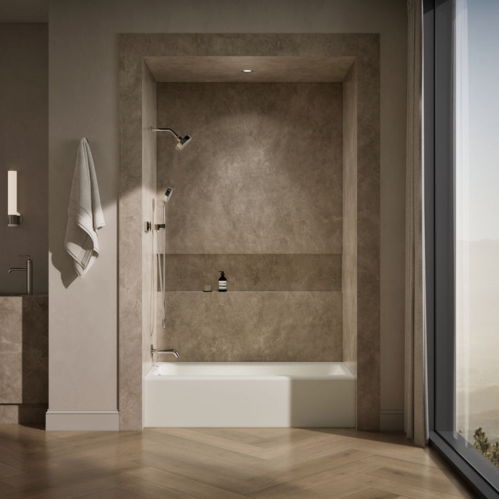 KOHLER Bellwether 60" x 30-1/4" alcove bath, left drain