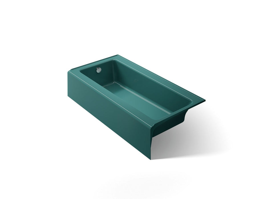 KOHLER K-837 Bellwether 60" x 30-1/4" alcove bath, left drain, teal