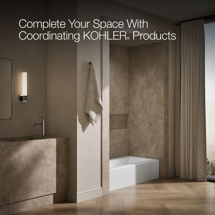 KOHLER K-837 Bellwether 60" x 30-1/4" alcove bath, left drain, white - view 2