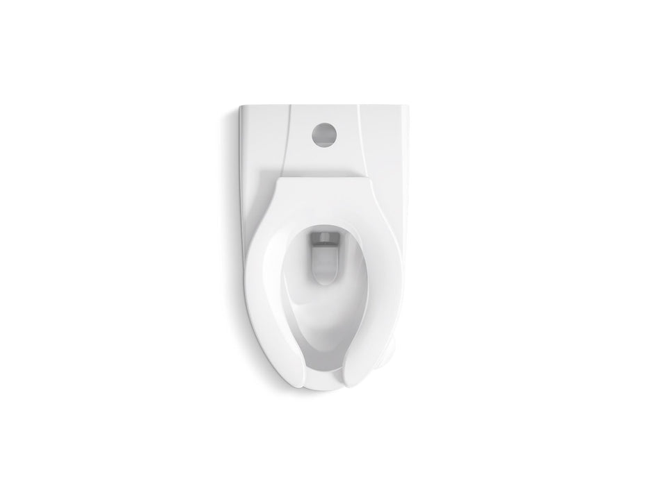 KOHLER K-84325 Kingston Wall-mount top spud flushometer bowl