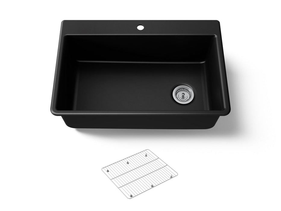 KOHLER K-8437-1 Kennon 33" top-/undermount single-bowl kitchen sink