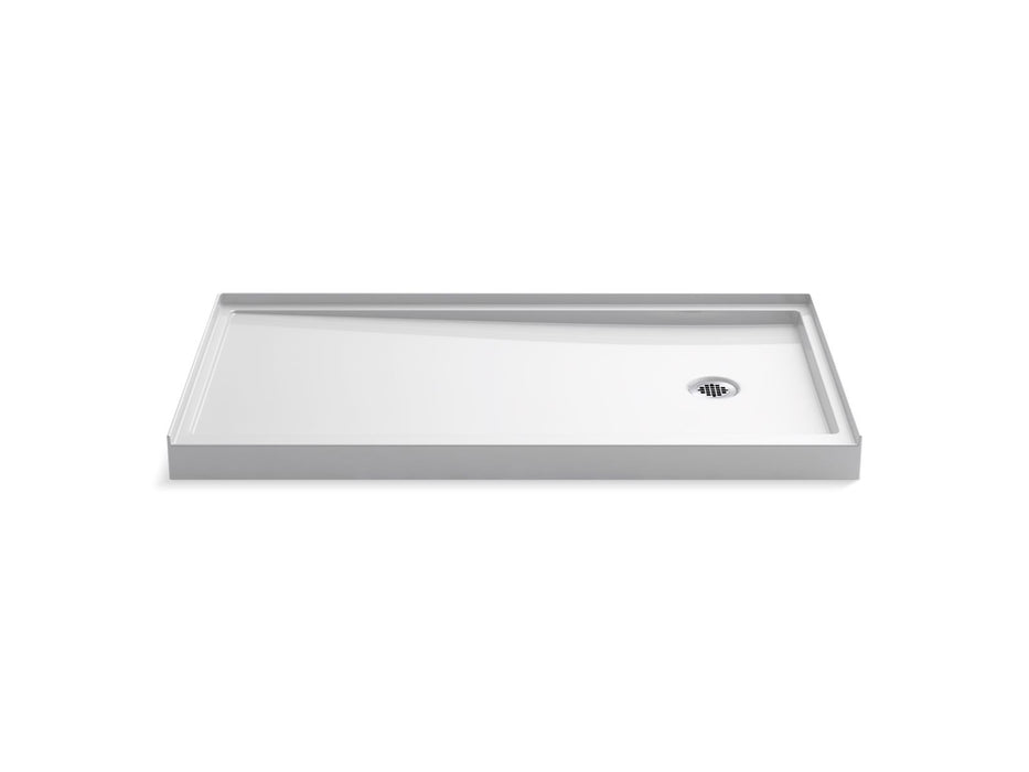 KOHLER Rely 60" x 32" alcove shower base, right drain