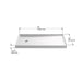 KOHLER K-8459 Rely 60" x 32" alcove shower base, left drain