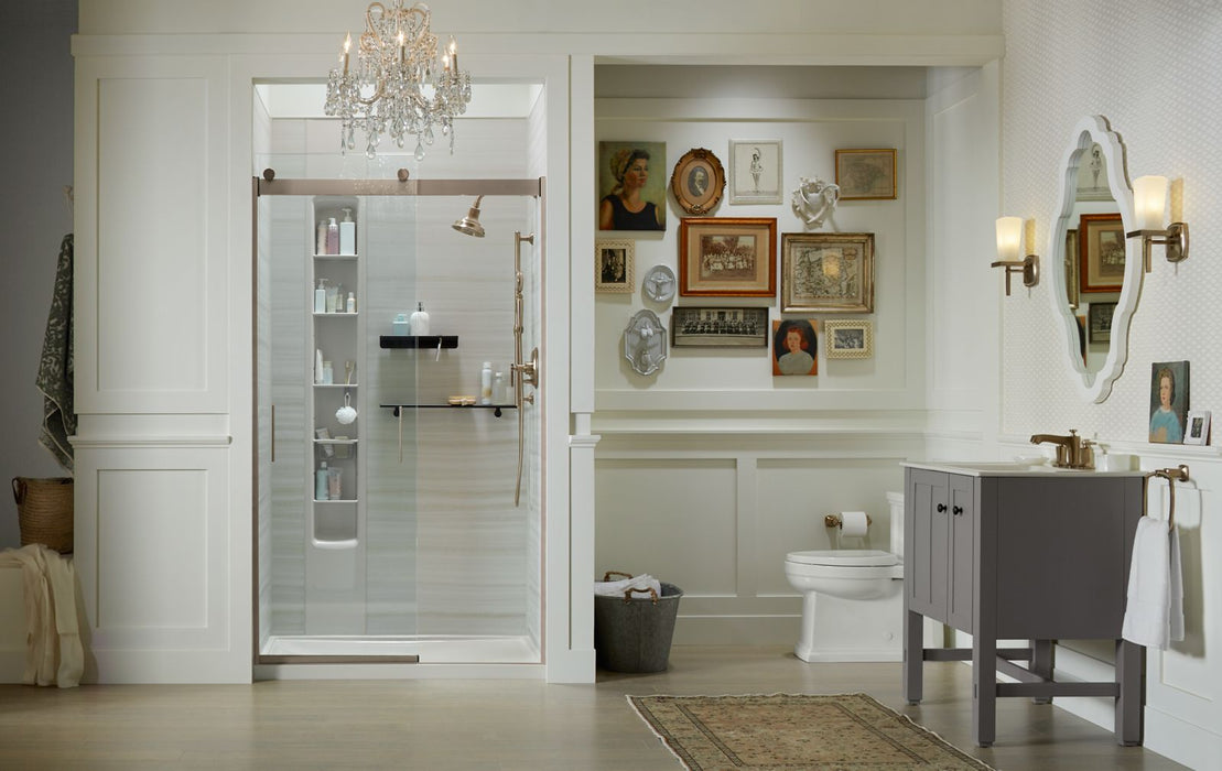 KOHLER K-8461 Rely 48" x 34" alcove shower base, center drain