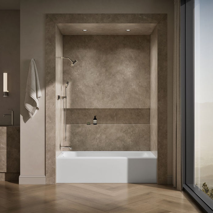 KOHLER Bellwether 66" x 32" alcove bath, left drain