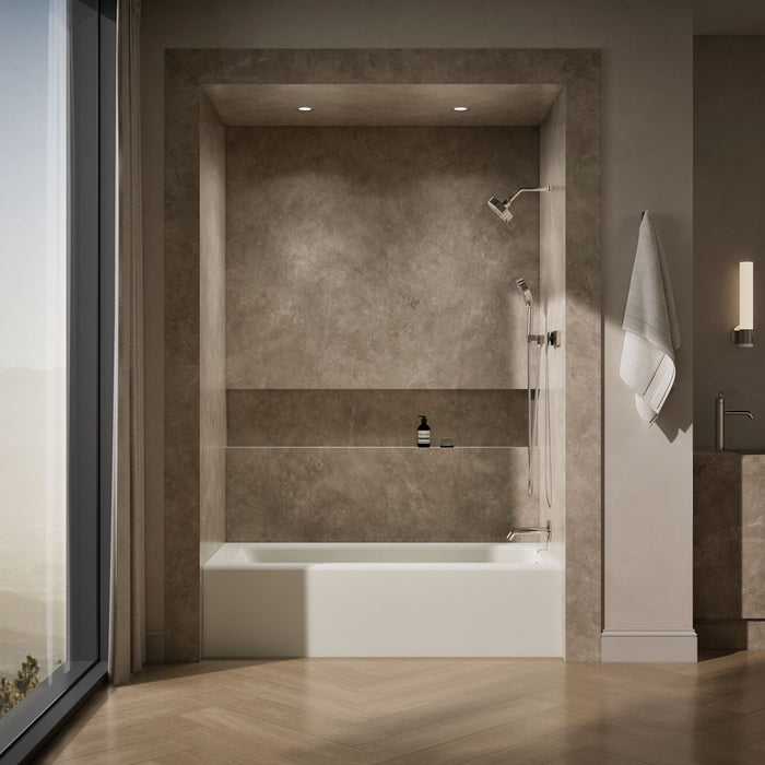 KOHLER Bellwether 66" x 32" alcove bath, right drain