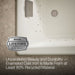 KOHLER K-852-GH96 Tea-for-Two 60" x 32" drop-in Heated BubbleMassage air bath, biscuit - view 5