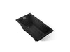 KOHLER K-852-JHB Tea-for-Two 60" x 32" drop-in/undermount whirlpool bath, black black