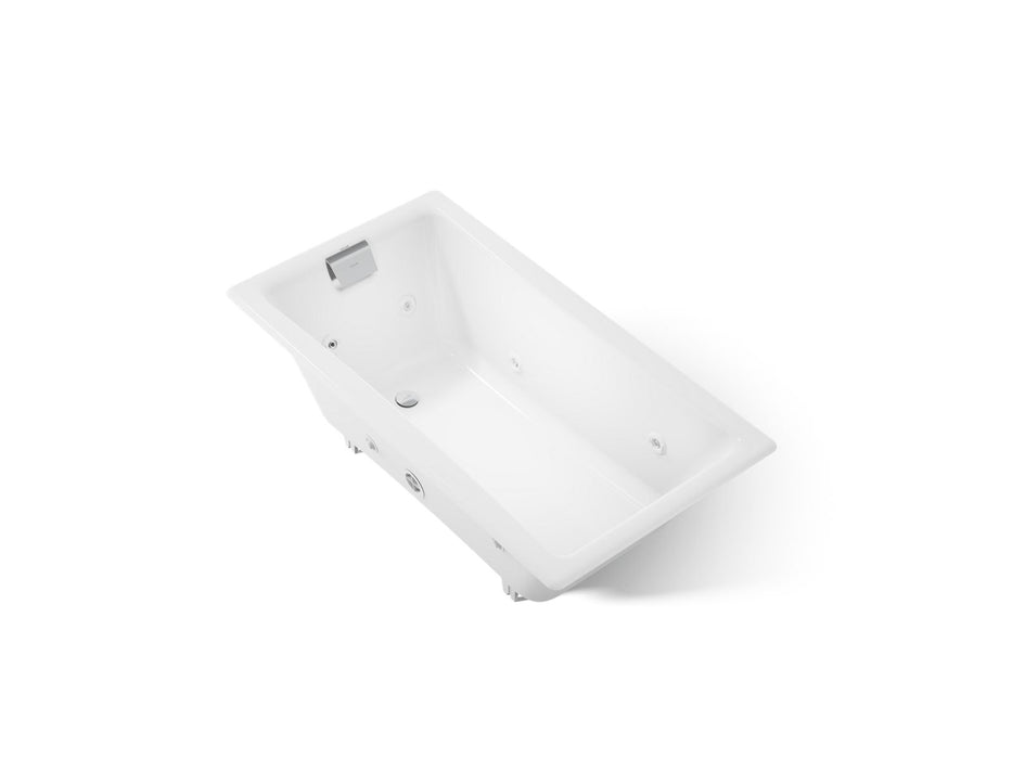 KOHLER K-852-JHB Tea-for-Two 60" x 32" drop-in/undermount whirlpool bath, white