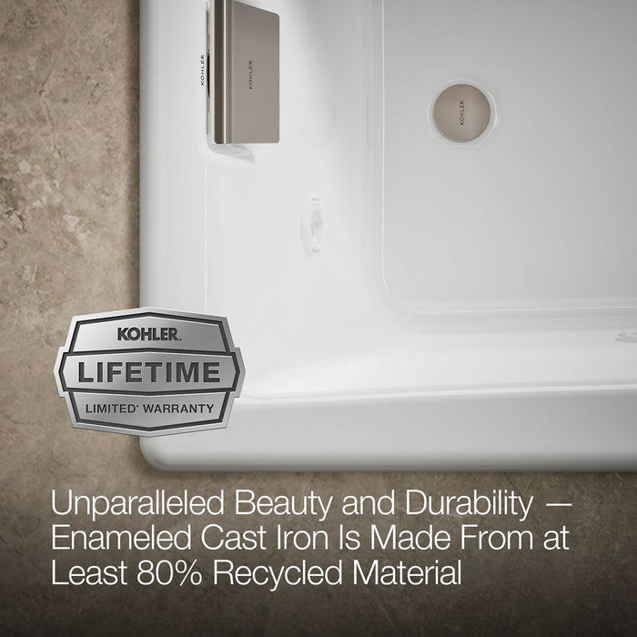 Kohler Tea-for-Two 60" x 32" drop-in/undermount whirlpool bath