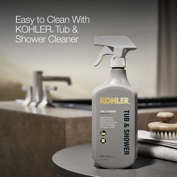 KOHLER K-855 Tea-for-Two 66" x 36" drop-in/undermount bath, black black - view 5