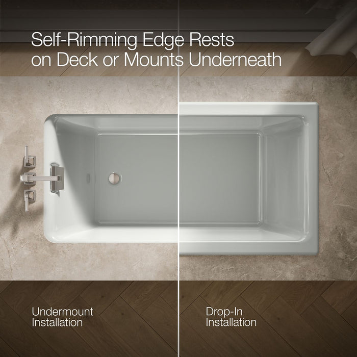 KOHLER K-855 Tea-for-Two 66" x 36" drop-in/undermount bath
