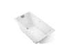 KOHLER K-856-GHBN Tea-for-Two 66" x 36" drop-in Heated BubbleMassage air bath
