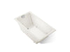 KOHLER K-856-JHE Tea-for-Two 66" x 36" drop-in/undermount whirlpool bath, biscuit